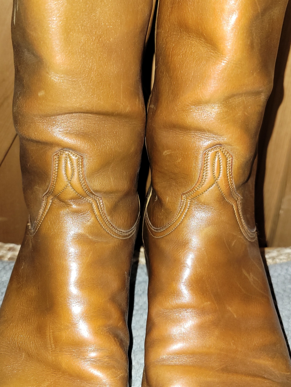 Vintage Lucchese San Antonio Leather Western Boots Mens 9D 1967 Craftsmanship - Picture 5 of 13